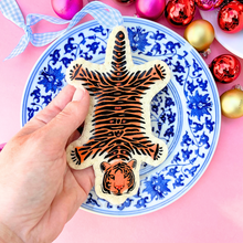 Load image into Gallery viewer, Palm Beach Chic Tiger Rug Ornament