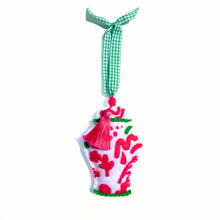 Load image into Gallery viewer, Chinoiserie Temple Jar Ornament | Pink / Green