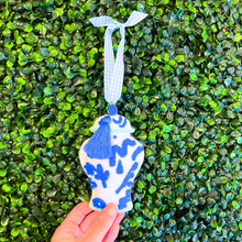 Load image into Gallery viewer, Chinoiserie Temple Jar Ornament | Bright Blue