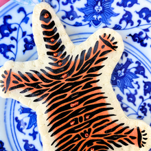 Load image into Gallery viewer, Palm Beach Chic Tiger Rug Ornament