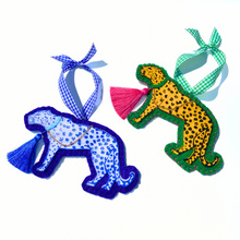 Load image into Gallery viewer, Grandmillennial Leopard Ornaments