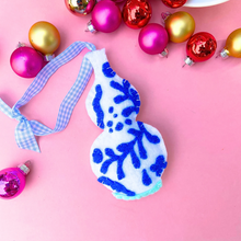 Load image into Gallery viewer, Chinoiserie Double Gourd Vase Ornament | Bright Blue