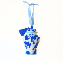 Load image into Gallery viewer, Chinoiserie Temple Jar Ornament | Bright Blue