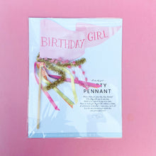Load image into Gallery viewer, Party Pennant Flag - Birthday Girl