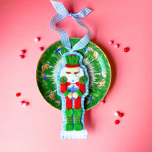 Load image into Gallery viewer, Stylin Nutcracker Ornament-Red/Green | Stylin Brunette x Lemon House Design