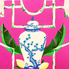 Load image into Gallery viewer, Chinoiserie Giclee Print | "Flamingle"
