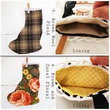 Load image into Gallery viewer, Mini Staffordshire Dogs Stocking | Black