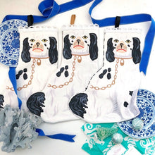 Load image into Gallery viewer, Mini Staffordshire Dogs Stocking | Black