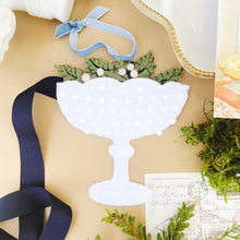 Load image into Gallery viewer, Eight Maids a Milk Glass Ornament | Grandmillennial 12 Days of Christmas