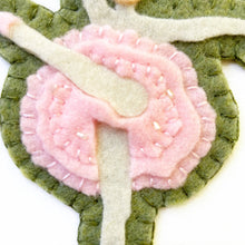 Load image into Gallery viewer, Nine Ladies Dancing Ornament | Pink Tutu  | Grandmillennial 12 Days of Christmas