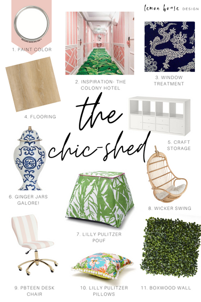 When Lilly met Chinoiserie: Welcome to the Chic Shed!