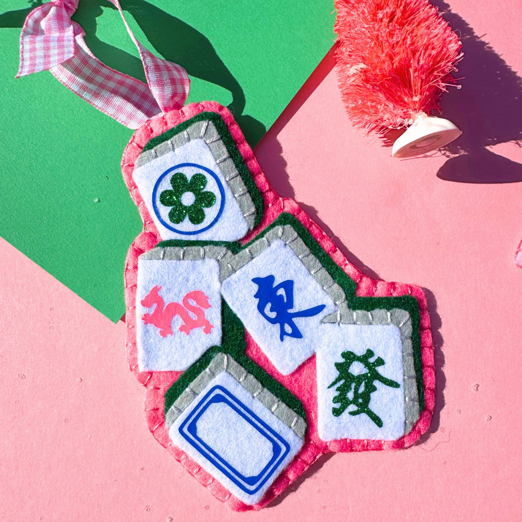 Troop Mahjong Tile Tidings Ornament- | Troop Mahjong x Lemon House Design