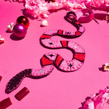 Load image into Gallery viewer, Striped Snake Ornament