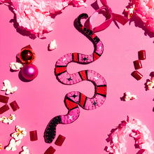 Load image into Gallery viewer, Striped Snake Ornament