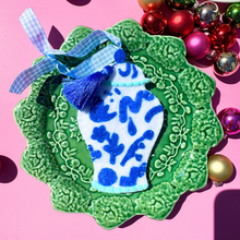 Load image into Gallery viewer, Chinoiserie Temple Jar Ornament | Bright Blue