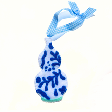Load image into Gallery viewer, Chinoiserie Double Gourd Vase Ornament | Bright Blue