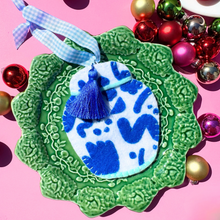 Load image into Gallery viewer, Chinoiserie Ginger Jar Ornament | Bright Blue