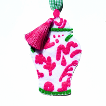 Load image into Gallery viewer, Chinoiserie Temple Jar Ornament | Pink / Green