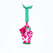Load image into Gallery viewer, Chinoiserie Temple Jar Ornament | Pink / Green