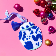 Load image into Gallery viewer, Chinoiserie Ginger Jar Ornament | Bright Blue
