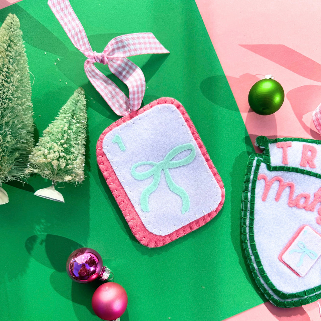 Troop Mahjong Bow Tile Ornament- | Troop Mahjong x Lemon House Design