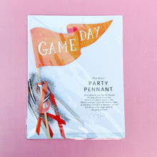 Load image into Gallery viewer, Party Pennant - Game Day - Orange / White / Silver