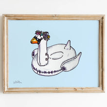 Load image into Gallery viewer, Sun’s Out Swan’s Out Art Print