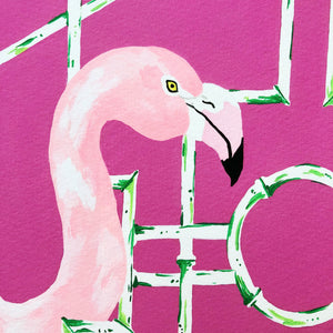Chinoiserie Giclee Print | "Flamingle"