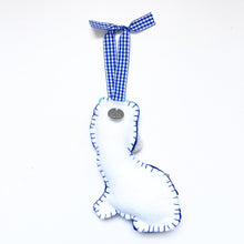 Load image into Gallery viewer, Blue-Staffordshire-Dog-Ornament-Back