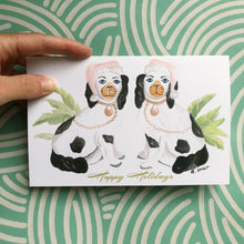 Load image into Gallery viewer, Staffordshire-Dogs-Christmas-Card-Styled-3