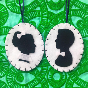 Retired Style | Large Felt Silhouette Ornaments