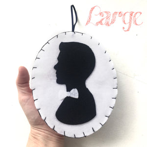 Retired Style | Large Felt Silhouette Ornaments